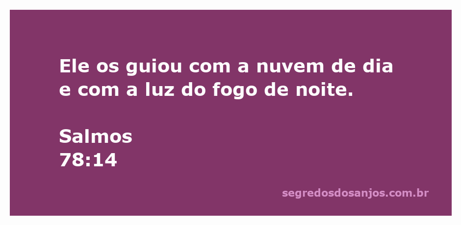 Imagem representativa da proteção e orientação divina, com uma nuvem durante o dia e uma chama de fogo à noite.