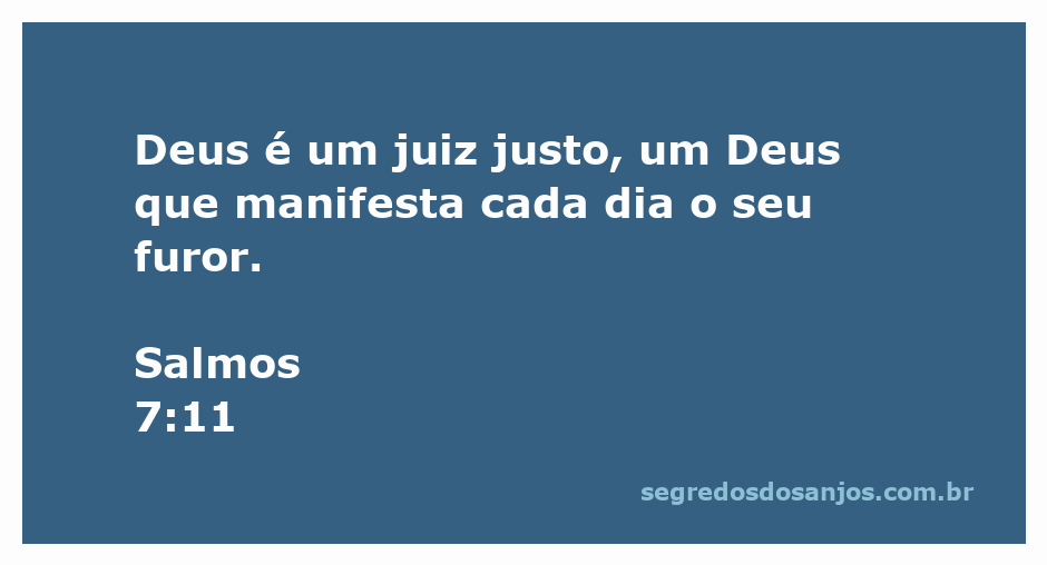 Imagem que representa Deus como juiz justo, simbolizando seu furor diário para com a injustiça.