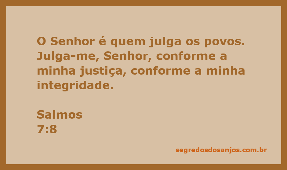 Imagem representativa de Salmos 7:8, enfatizando o julgamento de Deus sobre os povos.