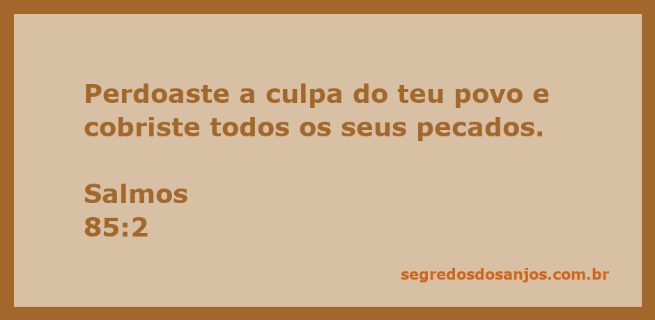 Imagem representativa do perdão divino, simbolizando a passagem de Salmos 85:2.