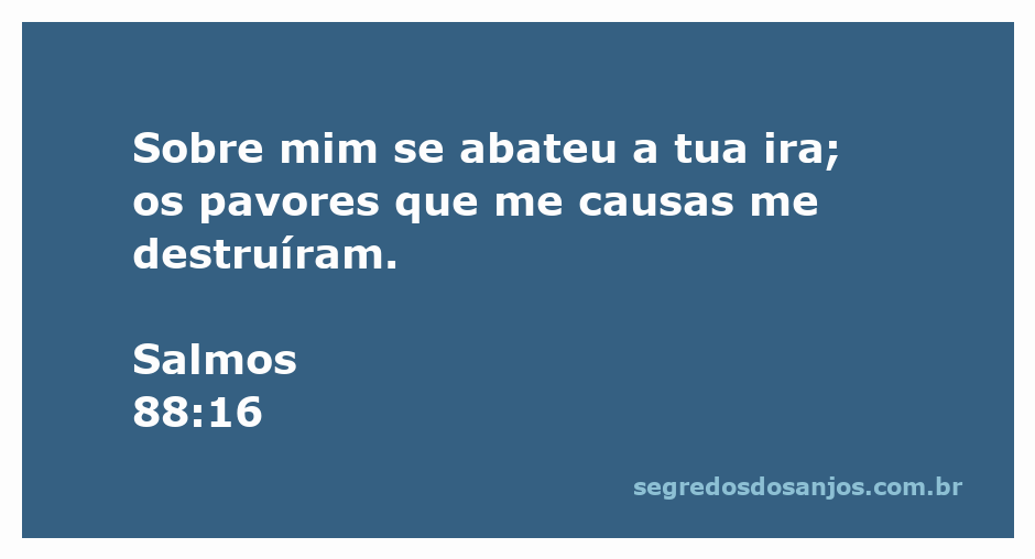 Imagem simbólica representando a ira divina e os pavores descritos no Salmo 88:16.