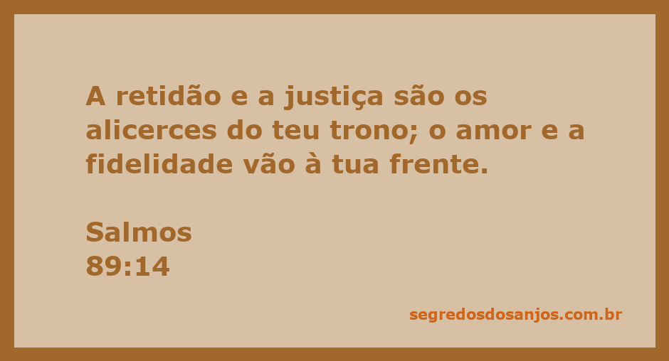 Imagem representativa do Salmos 89:14, destacando a retidão e justiça como fundamentos do trono divino.