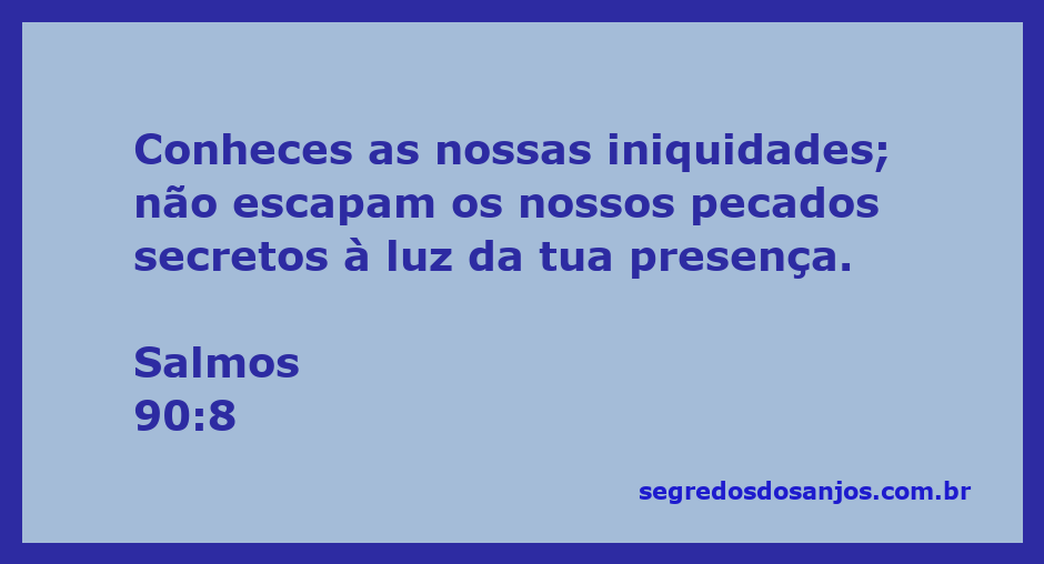 Imagem representativa do Salmos 90:8, refletindo sobre a consciência divina dos pecados humanos.