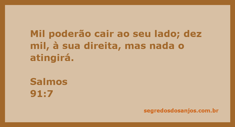 Imagem que ilustra a proteção divina em Salmos 91:7, mostrando um cenário de segurança em meio ao caos.