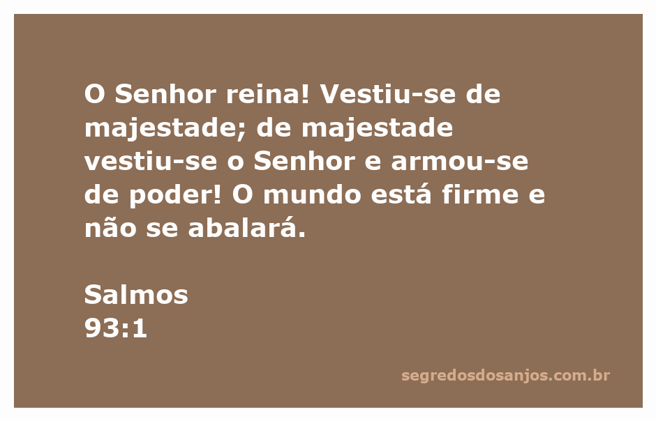 Imagem que representa a majestade e o poder do Senhor, conforme Salmos 93:1.