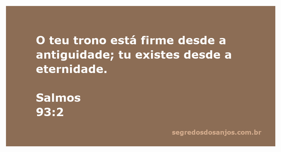 Imagem representativa do Salmo 93:2, destacando a eternidade e a firmeza do trono de Deus.