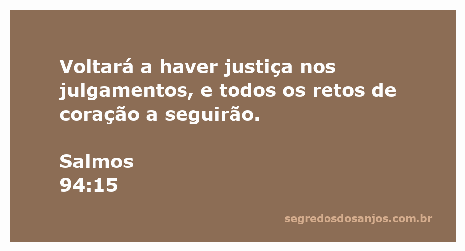 Imagem representativa do Salmo 94:15, simbolizando justiça e a retidão do coração.