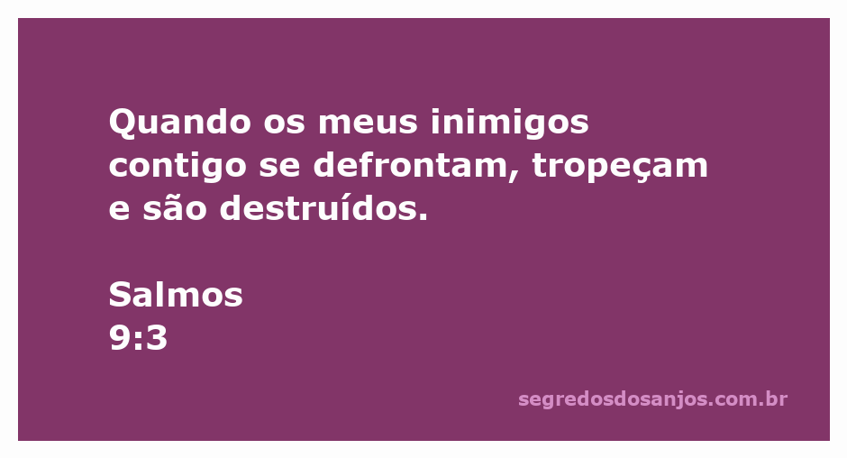 Imagem representativa da superação de inimigos através da fé, inspirada no Salmo 9:3.