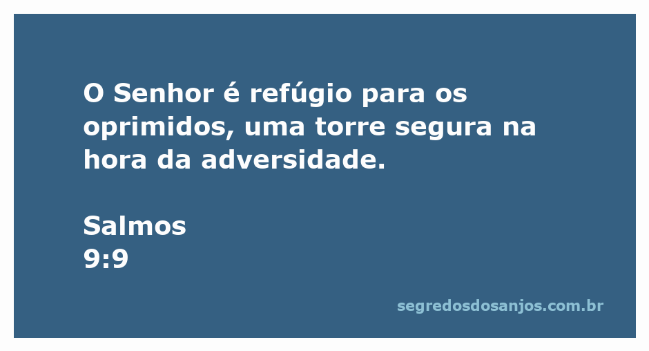 Imagem representativa de Salmos 9:9, mostrando uma torre segura com uma luz acolhedora em um cenário de tempestade.