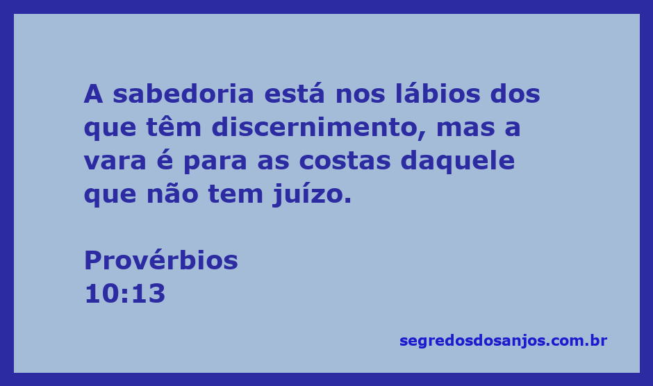 Imagem ilustrativa representando a sabedoria e o discernimento conforme Provérbios 10:13.