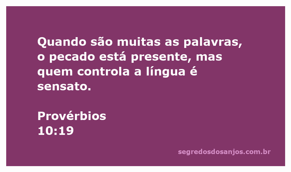 Imagem representativa de Provérbios 10:19, ilustrando a sabedoria no controle da língua.