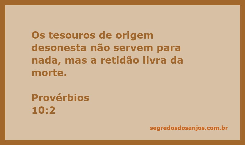 Ilustração representando Provérbios 10:2, destacando os valores da honestidade e da retidão.