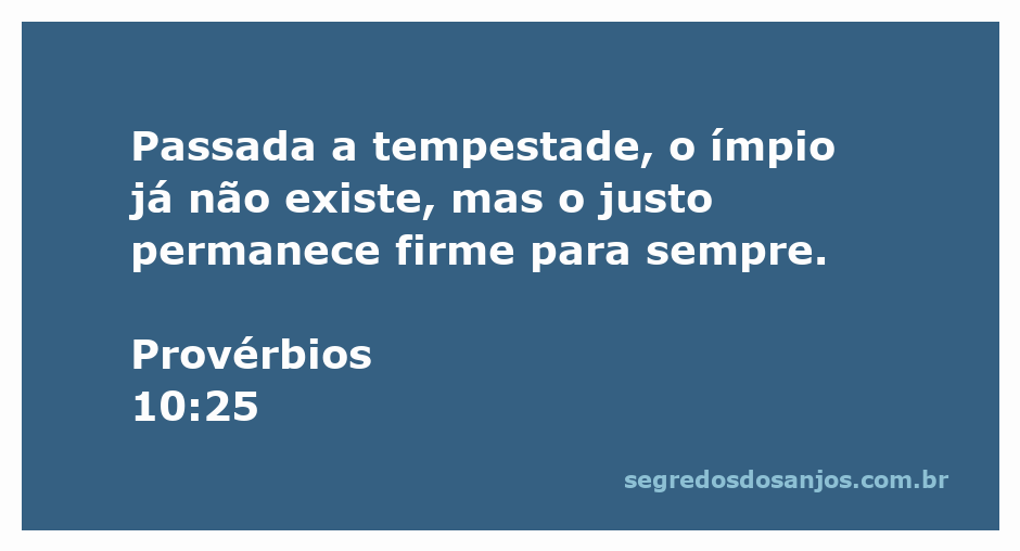 Imagem ilustrativa de um justo permanecendo firme após a tempestade, simbolizando fé e perseverança.