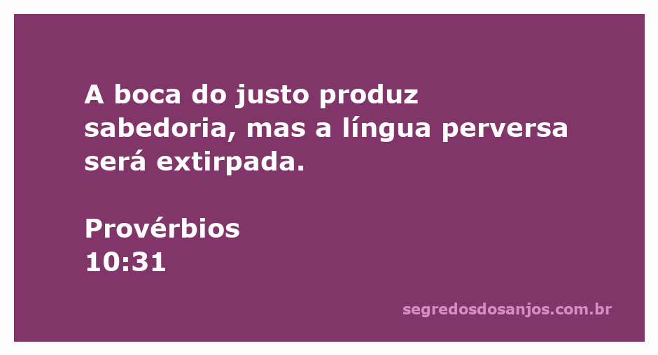 Imagem representativa de Provérbios 10:31, mostrando uma balança entre a sabedoria e a língua perversa.