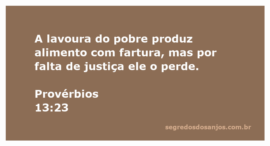Ilustração representando a lavoura do pobre que produz alimento, simbolizando abundância e justiça.