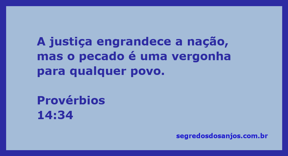Imagem representando o versículo de Provérbios 14:34 sobre justiça e pecado.