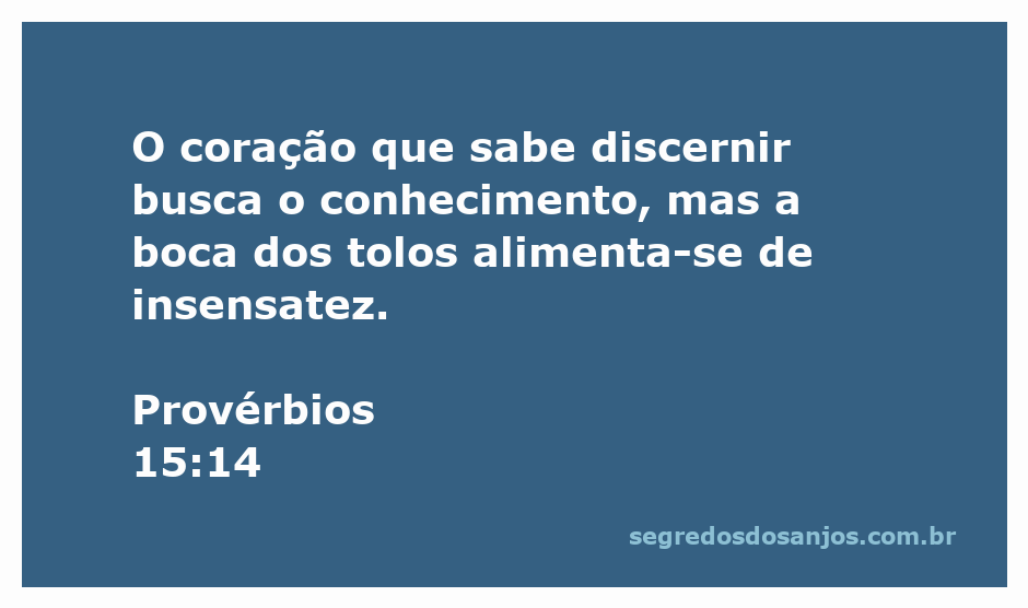 Imagem representativa de Provérbios 15:14, destacando a busca pelo conhecimento e o contraste com a insensatez.