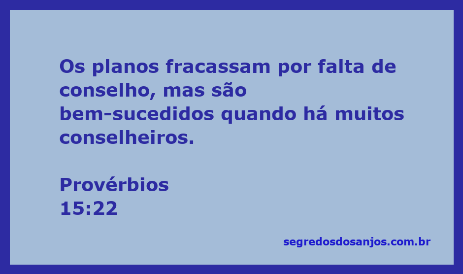 Imagem representativa do versículo Provérbios 15:22, destacando a importância do conselho nos planos.