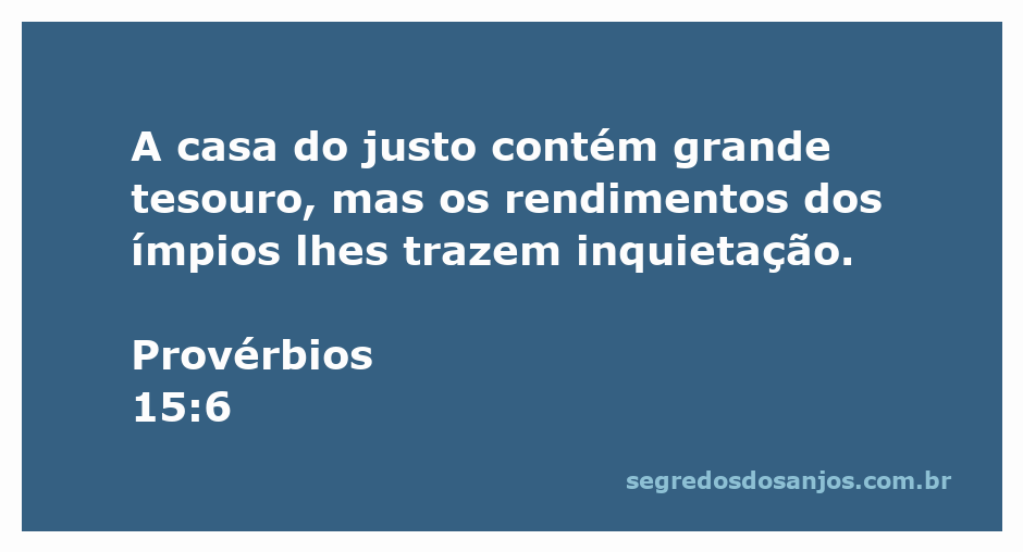 Imagem representando a casa do justo como um local de paz e prosperidade, contrastando com a inquietação dos ímpios.