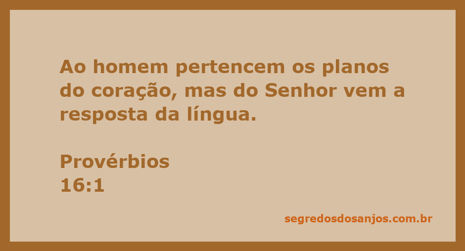 Imagem representativa do versículo Provérbios 16:1, mostrando um coração e uma mão apontando para o céu.