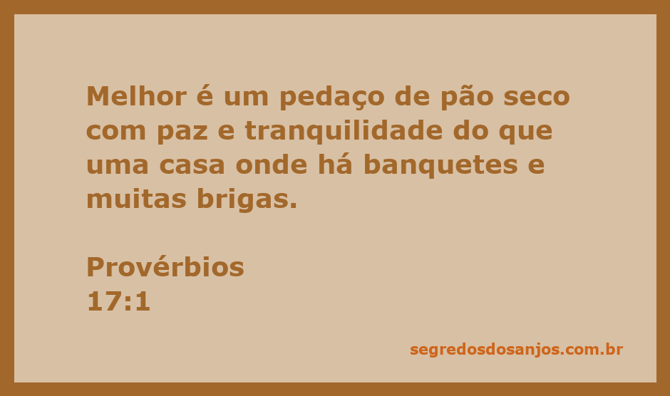 Imagem representando Provérbios 17:1, ilustrando a paz e tranquilidade em contraste com a discórdia.
