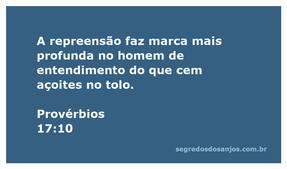 Ilustração de Provérbios 17:10, destacando a importância da repreensão em comparação ao castigo físico.