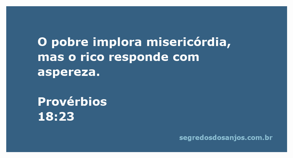 Ilustração de uma pessoa pobre implorando por misericórdia enquanto uma pessoa rica responde de forma áspera.