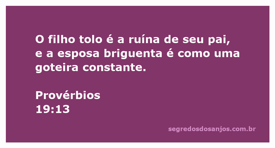 Imagem representativa de Provérbios 19:13, mostrando um pai preocupado e uma esposa discutindo, simbolizando a ruína e a constante briga.