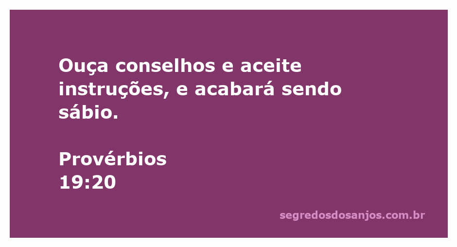 Imagem representativa do versículo Provérbios 19:20, destacando a importância de ouvir conselhos e aceitar instruções.
