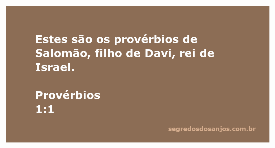 Imagem representativa dos provérbios de Salomão, destacando a sabedoria do filho de Davi, rei de Israel.