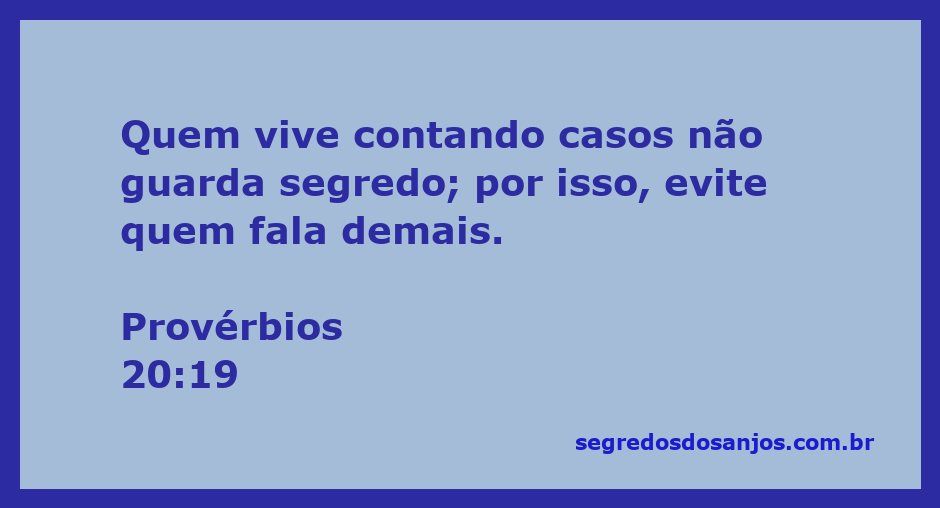 Imagem ilustrativa sobre Provérbios 20:19, destacando a importância de guardar segredos e evitar pessoas que falam demais.