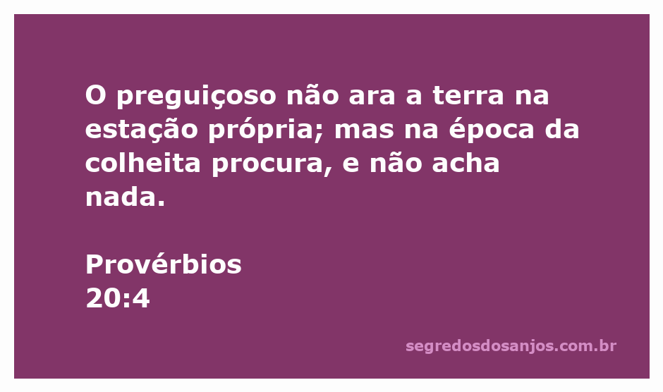 Imagem representativa da preguiça e da colheita, simbolizando Provérbios 20:4.