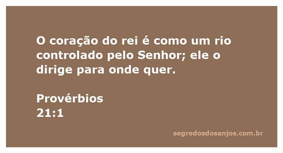 Imagem ilustrativa de um rei com um coração que flui como um rio, simbolizando a direção divina.
