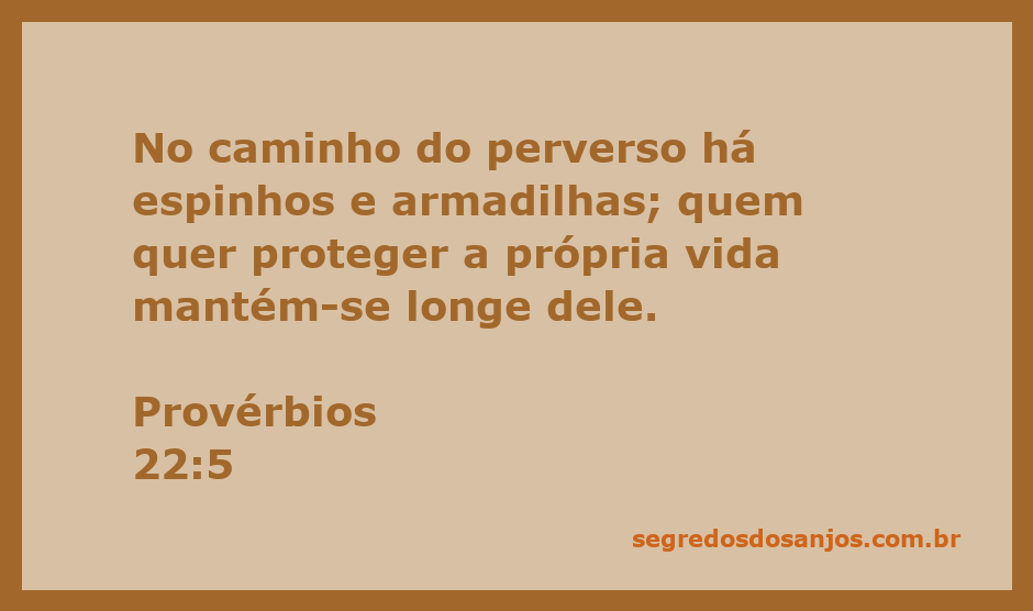 Ilustração de Provérbios 22:5, mostrando uma estrada com espinhos e armadilhas representando os caminhos do perverso.