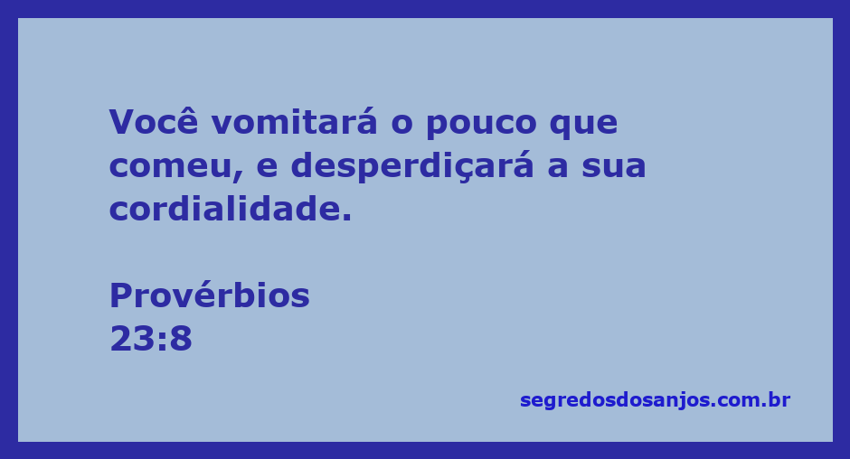 Ilustração do versículo de Provérbios 23:8, destacando as consequências de ações desonestas.