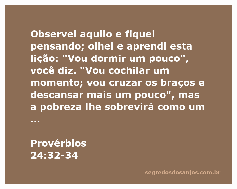 Ilustração de Provérbios 24:32-34, refletindo sobre o perigo da preguiça e suas consequências.