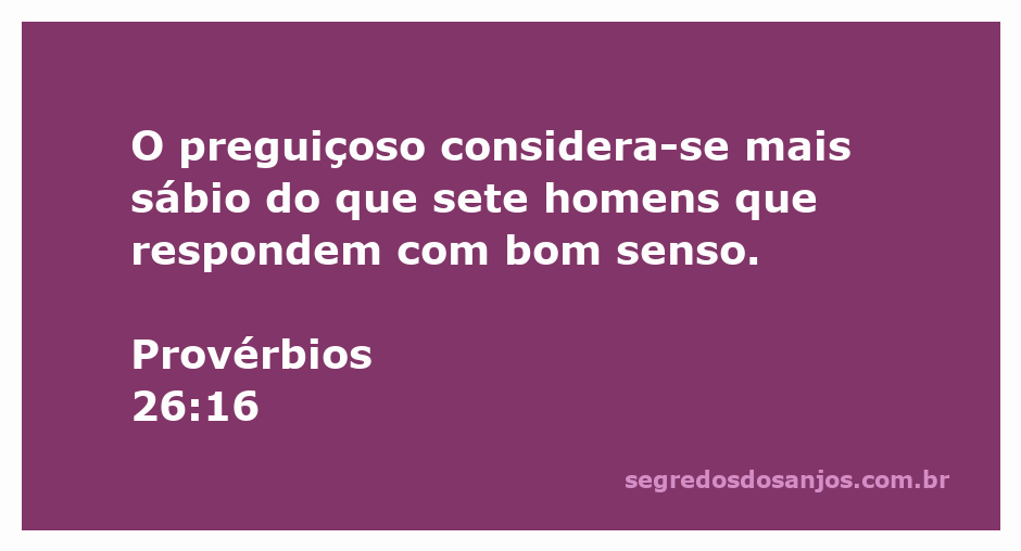Imagem ilustrativa de um homem preguiçoso pensando que é mais sábio do que outros, simbolizando a mensagem de Provérbios 26:16.