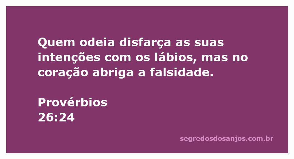 Imagem representativa de Provérbios 26:24, destacando a falsidade e as intenções ocultas.