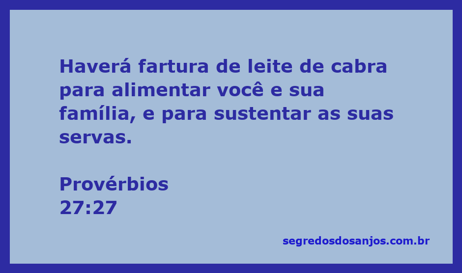 Imagem representativa de uma cabra com leite, simbolizando a provisão e sustento para a família.