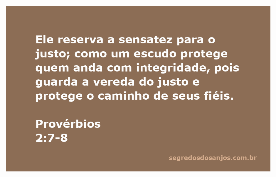 Imagem ilustrativa da proteção divina, simbolizando a sensatez e a integridade conforme Provérbios 2:7-8.