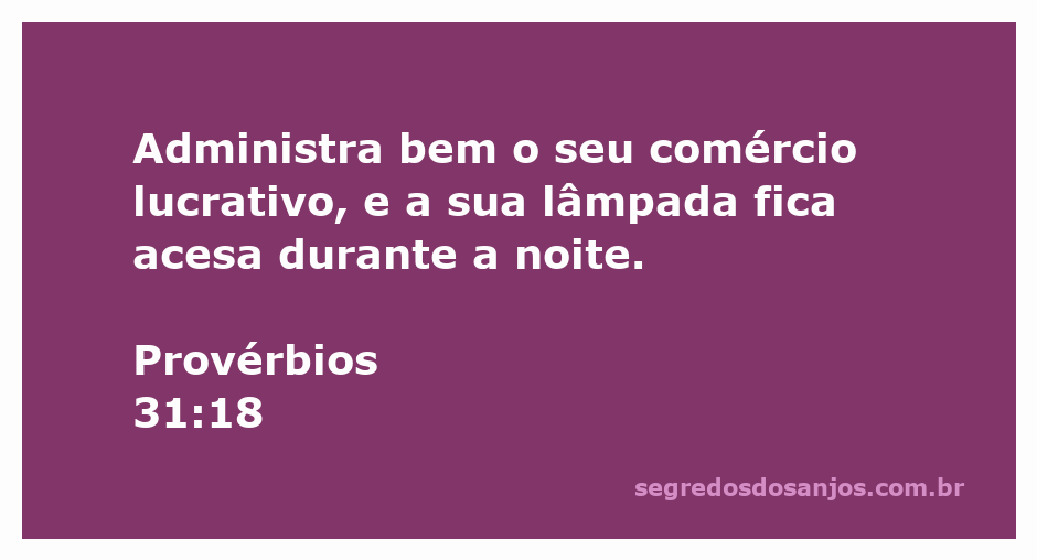 Ilustração de uma mulher sábia administrando seu comércio com uma lâmpada acesa à noite, simbolizando diligência e prosperidade.