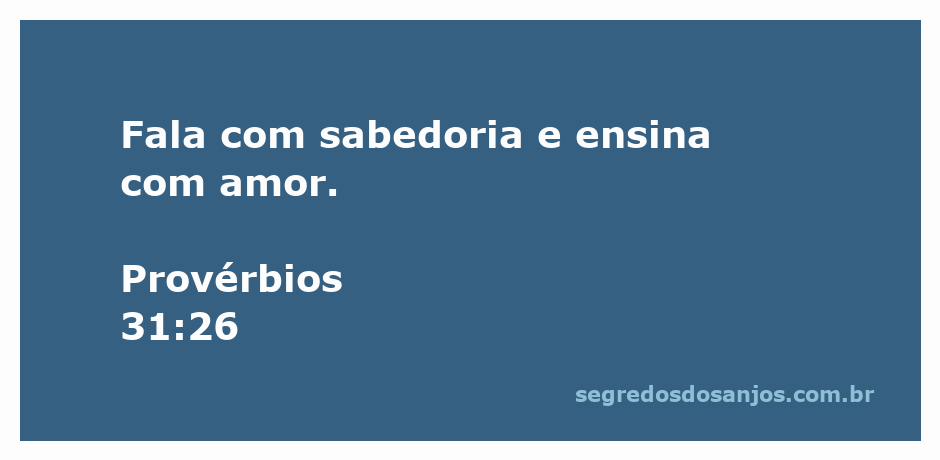 Imagem de uma mulher sábia falando com amor, simbolizando Provérbios 31:26.
