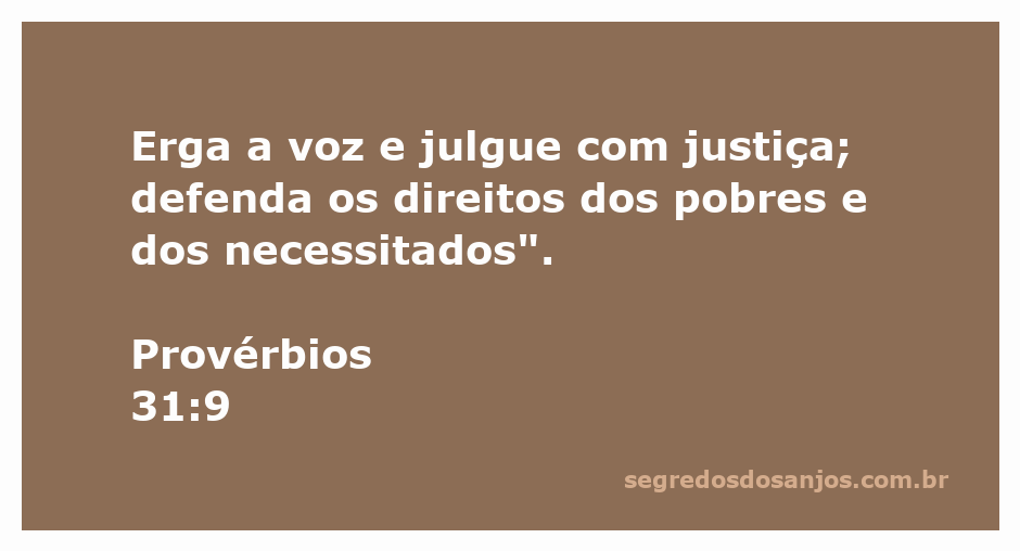 Mulher erguendo a voz em defesa dos direitos dos necessitados, simbolizando justiça e equidade.