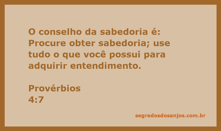 Imagem representativa da busca pela sabedoria e entendimento, inspirada em Provérbios 4:7.