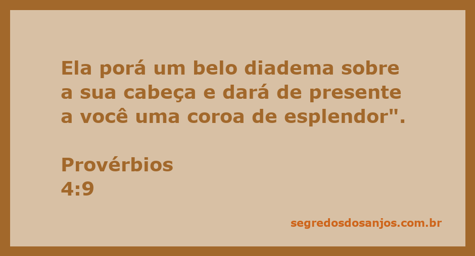 Imagem representativa de uma coroa de esplendor e um diadema, simbolizando sabedoria e honra conforme Provérbios 4:9.