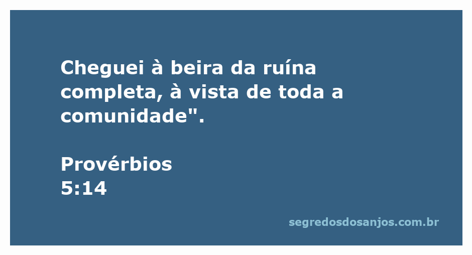Imagem representativa de Provérbios 5:14, simbolizando a ruína e a reflexão pública