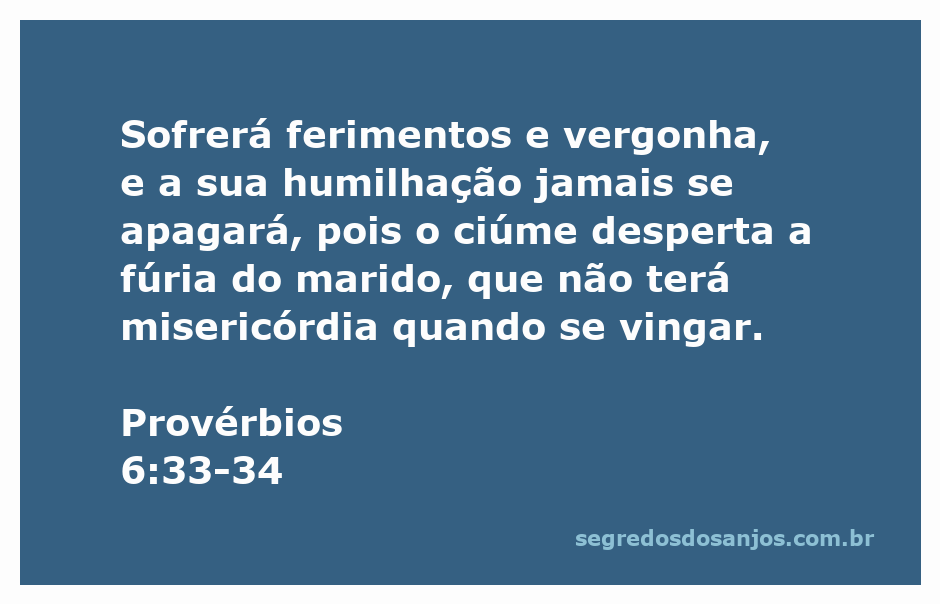 Imagem representativa da passagem de Provérbios 6:33-34, ilustrando o tema do ciúme e suas consequências.