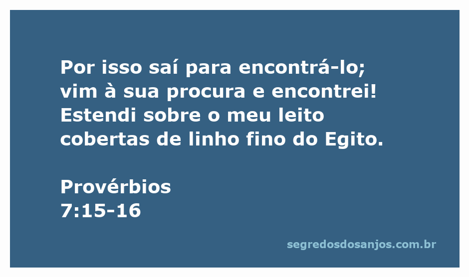 Ilustração de uma mulher buscando um amante, com lençóis de linho fino do Egito ao fundo.