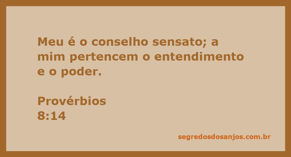 Imagem representativa da sabedoria e do entendimento, destacando Provérbios 8:14.