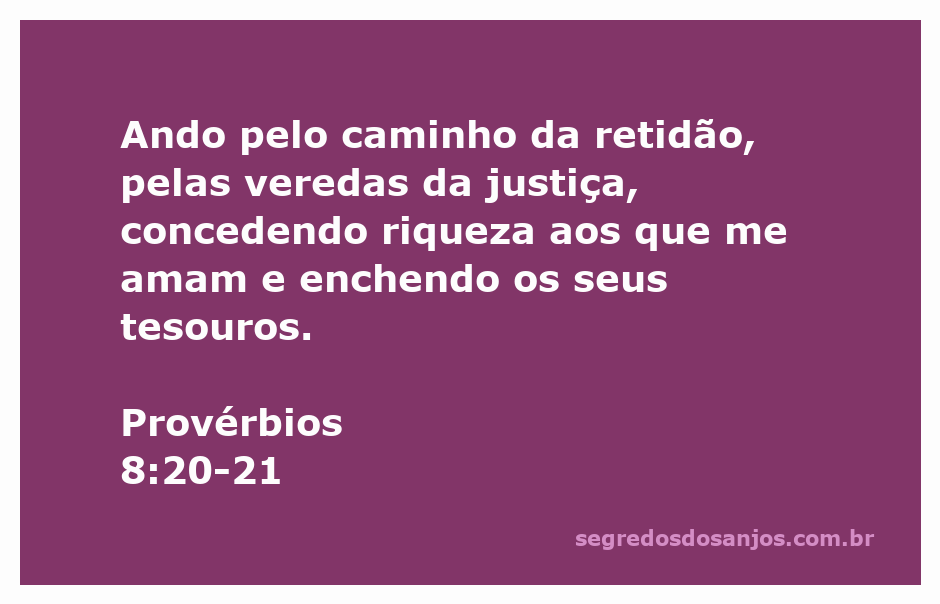Imagem ilustrativa de Provérbios 8:20-21, simbolizando o caminho da retidão e a justiça